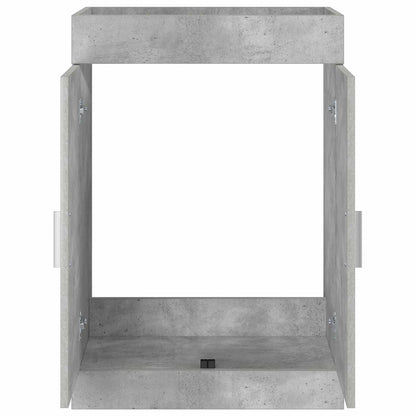 Mobiletto da Bagno Sotto Lavabo Grigio Cemento | homemem39