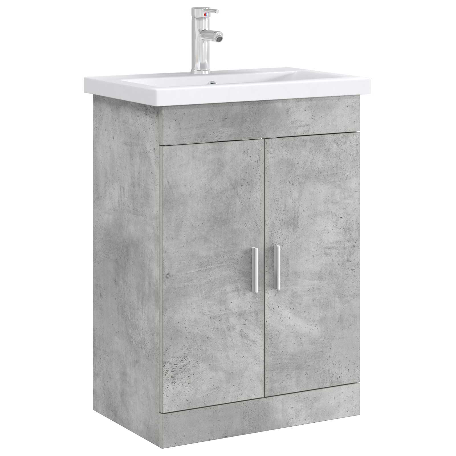 Mobiletto da Bagno Sotto Lavabo Grigio Cemento | homemem39