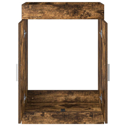 Mobiletto da Bagno Sotto Lavabo Rovere Fumo 78,5 x 37,5 x 81 cm | homemem39