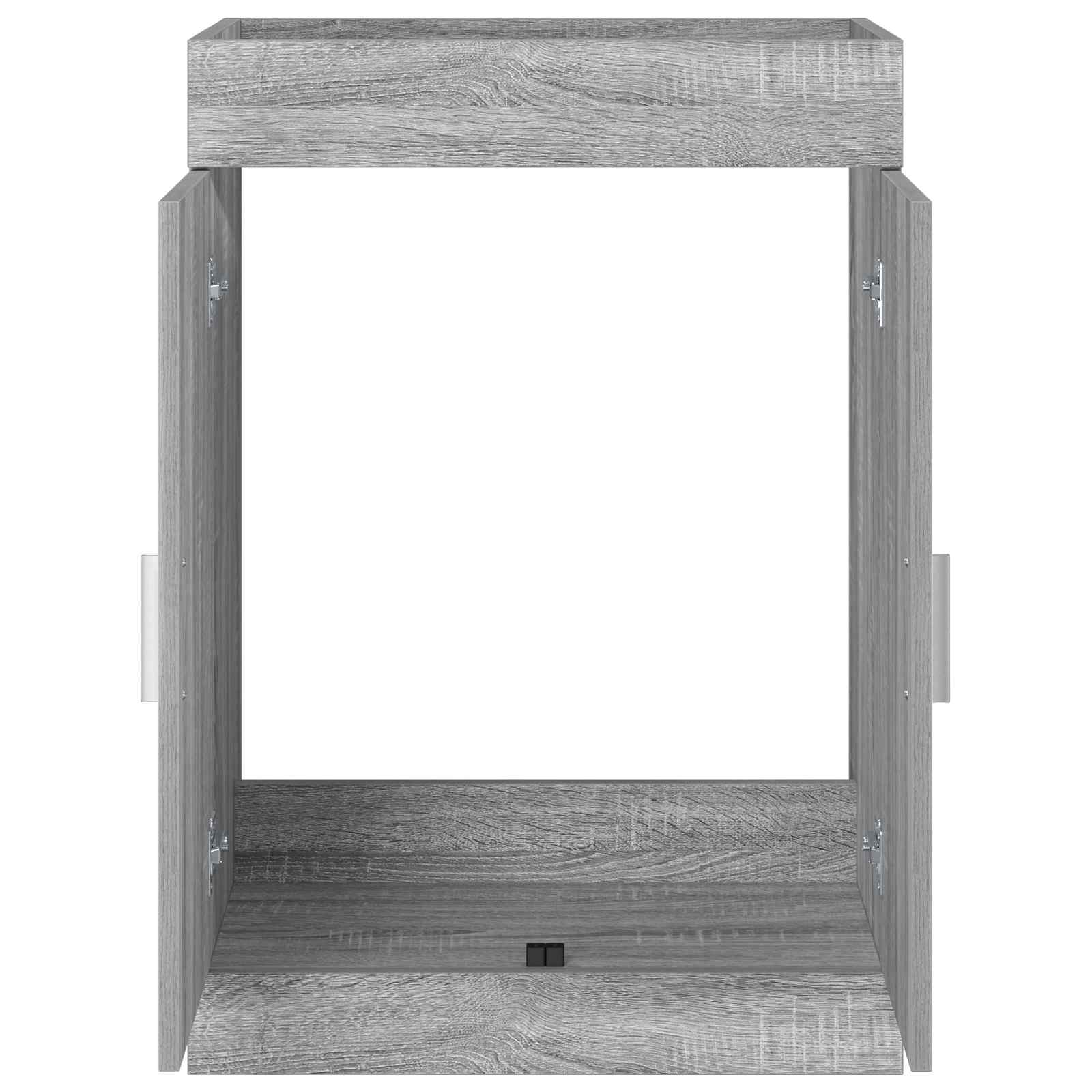 Mobiletto da Bagno Sotto Lavabo Sonoma grigio | homemem39