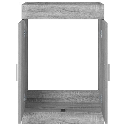 Mobiletto da Bagno Sotto Lavabo Sonoma grigio | homemem39