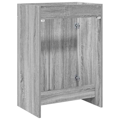 Mobiletto da Bagno Sotto Lavabo Sonoma grigio | homemem39