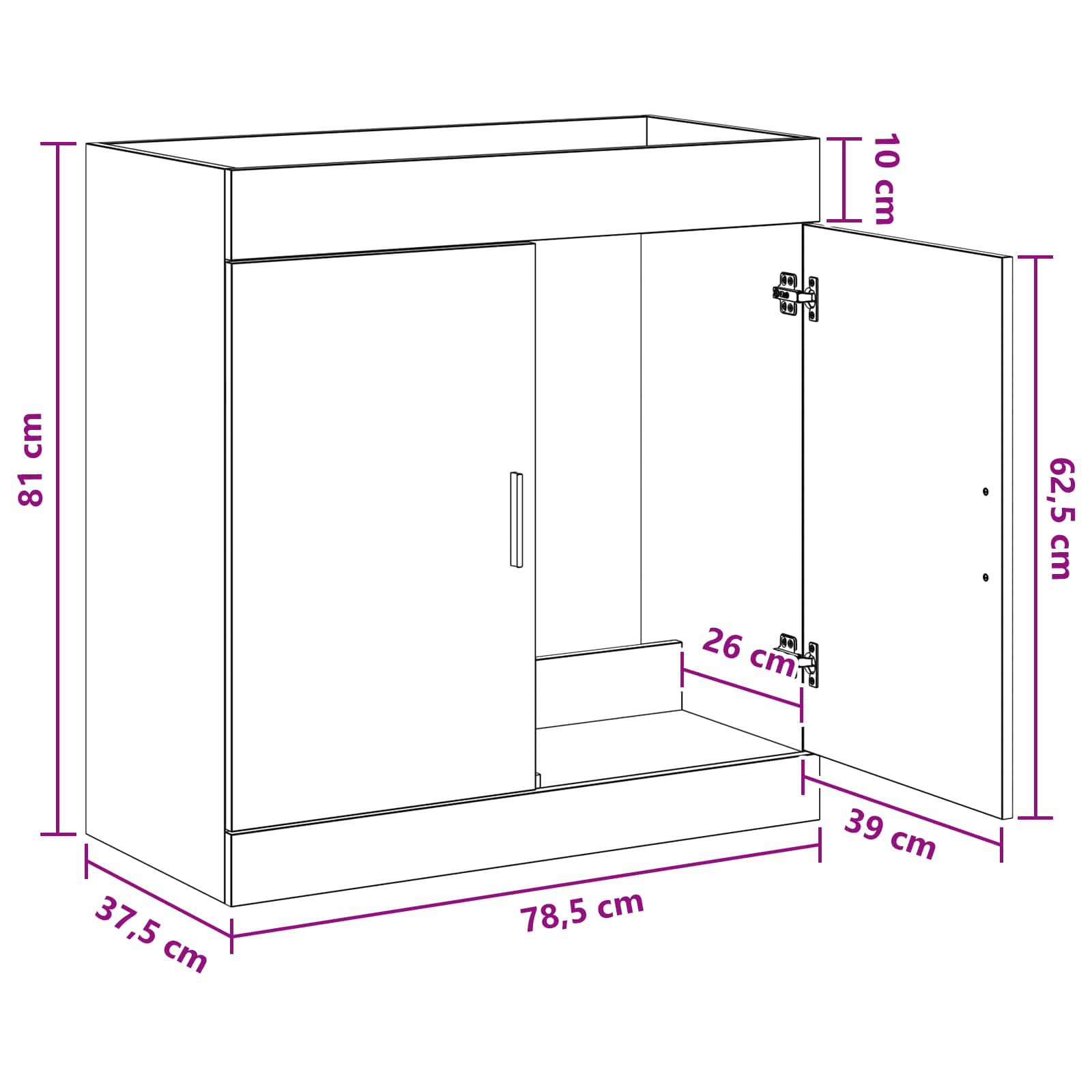 Mobiletto da Bagno Sotto Lavabo Legno antico | homemem39