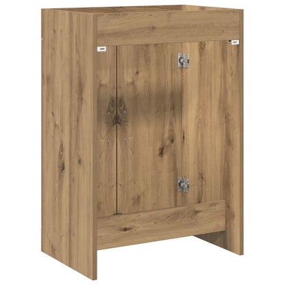 Mobiletto da Bagno Sotto Lavabo Rovere Artigianale | homemem39