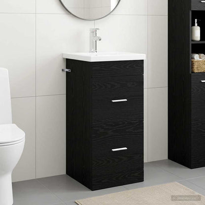 Mobile da bagno con lavabo Rovere Nero 42 x 40 x 84,5 cm | homemem39