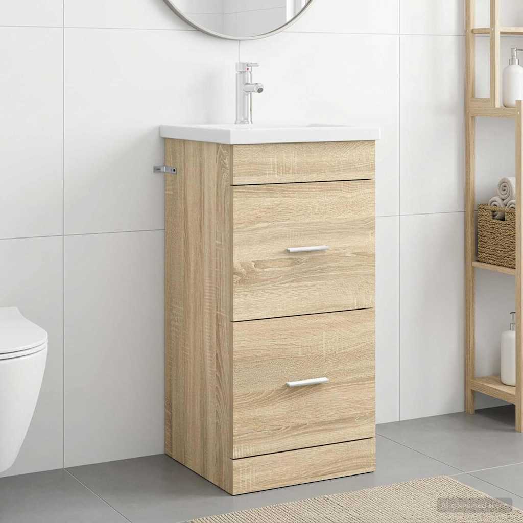 Mobile da bagno con lavabo Rovere Sonoma 42 x 40 x 84,5 cm | homemem39