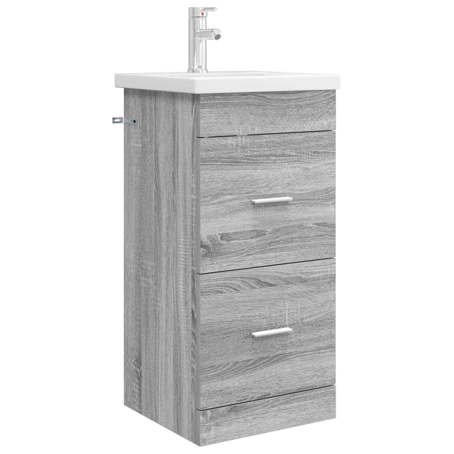Mobile da bagno con lavabo Sonoma grigio 42 x 40 x 84,5 cm | homemem39