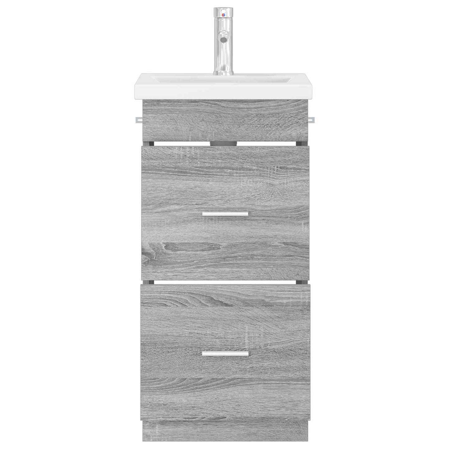 Mobile da bagno con lavabo Sonoma grigio 42 x 40 x 84,5 cm | homemem39