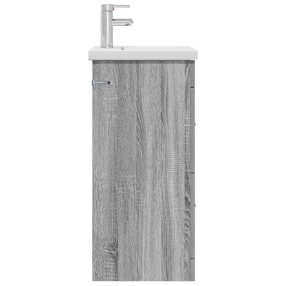 Mobile da bagno con lavabo Sonoma grigio 42 x 40 x 84,5 cm | homemem39
