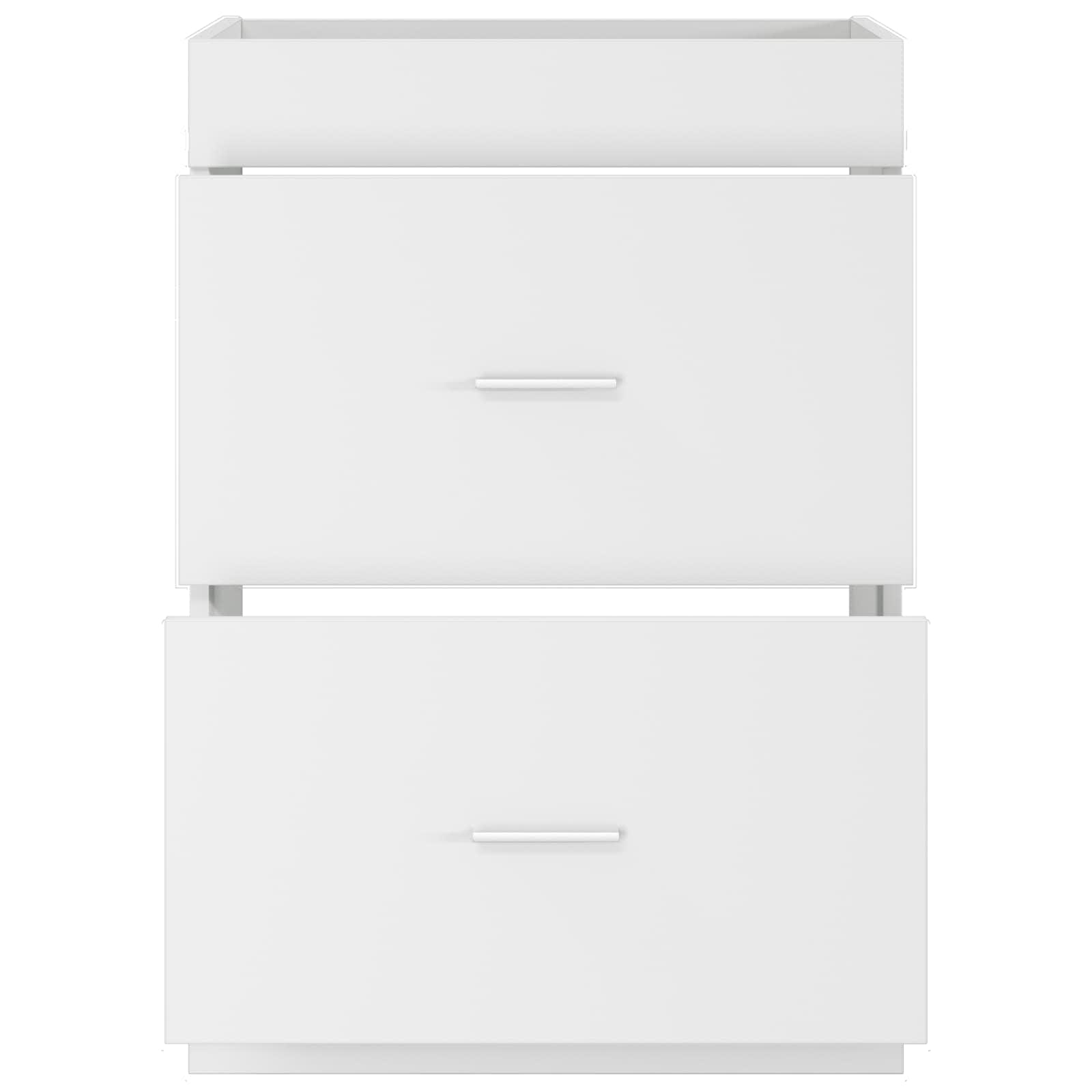 Mobiletto da Bagno Sotto Lavabo Bianco 56 x 37,5 x 81 cm | homemem39