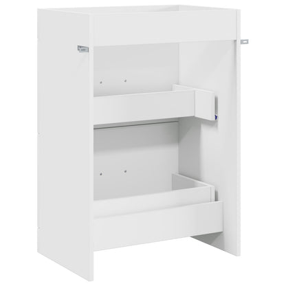 Mobiletto da Bagno Sotto Lavabo Bianco 56 x 37,5 x 81 cm | homemem39