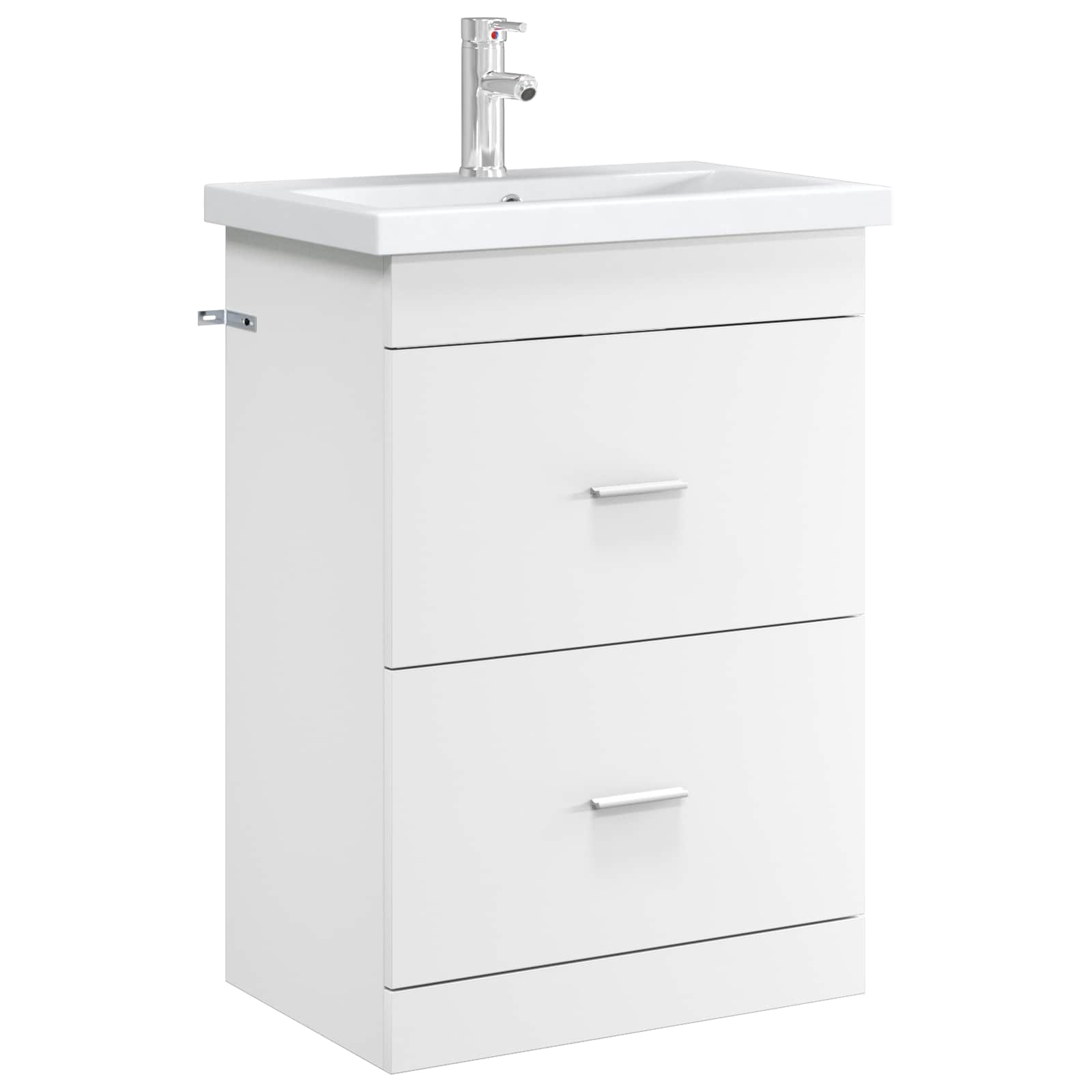 Mobiletto da Bagno Sotto Lavabo Bianco 56 x 37,5 x 81 cm | homemem39