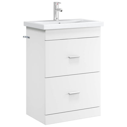 Mobiletto da Bagno Sotto Lavabo Bianco 56 x 37,5 x 81 cm | homemem39