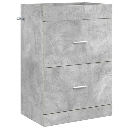 Mobiletto da Bagno Sotto Lavabo Grigio Cemento | homemem39