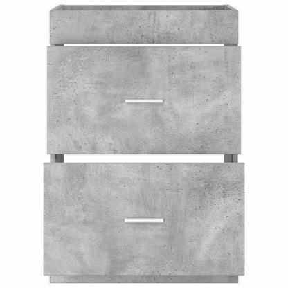Mobiletto da Bagno Sotto Lavabo Grigio Cemento | homemem39