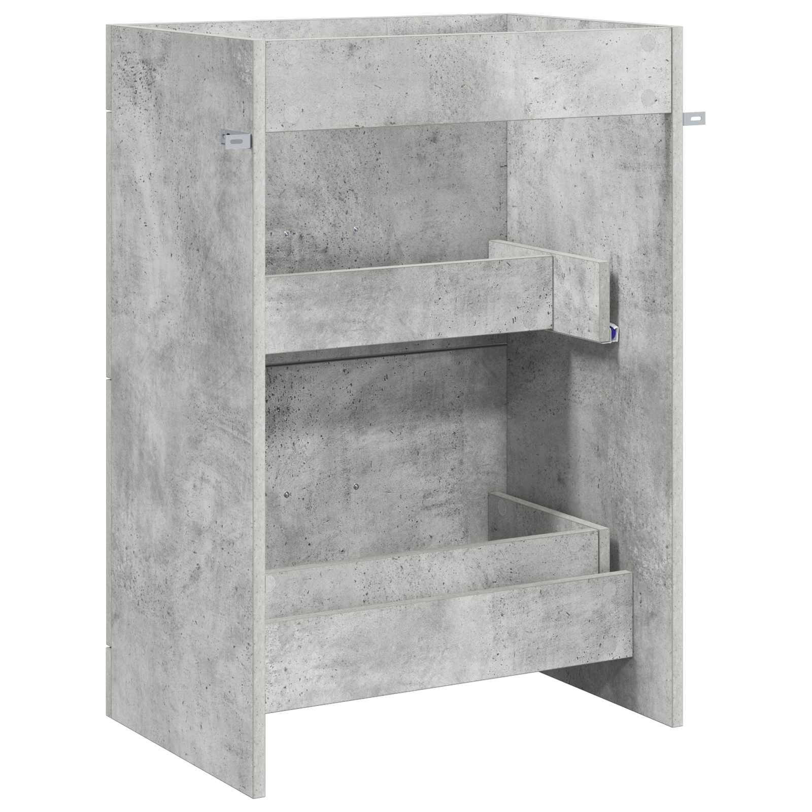 Mobiletto da Bagno Sotto Lavabo Grigio Cemento | homemem39