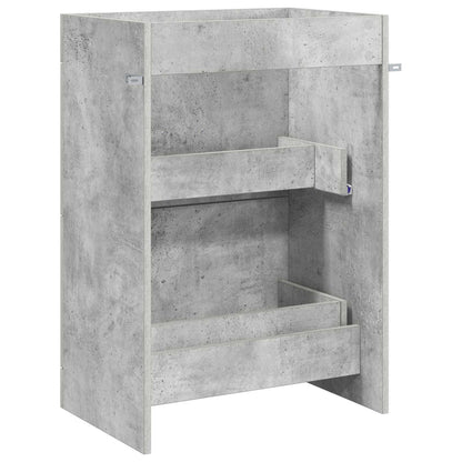 Mobiletto da Bagno Sotto Lavabo Grigio Cemento | homemem39