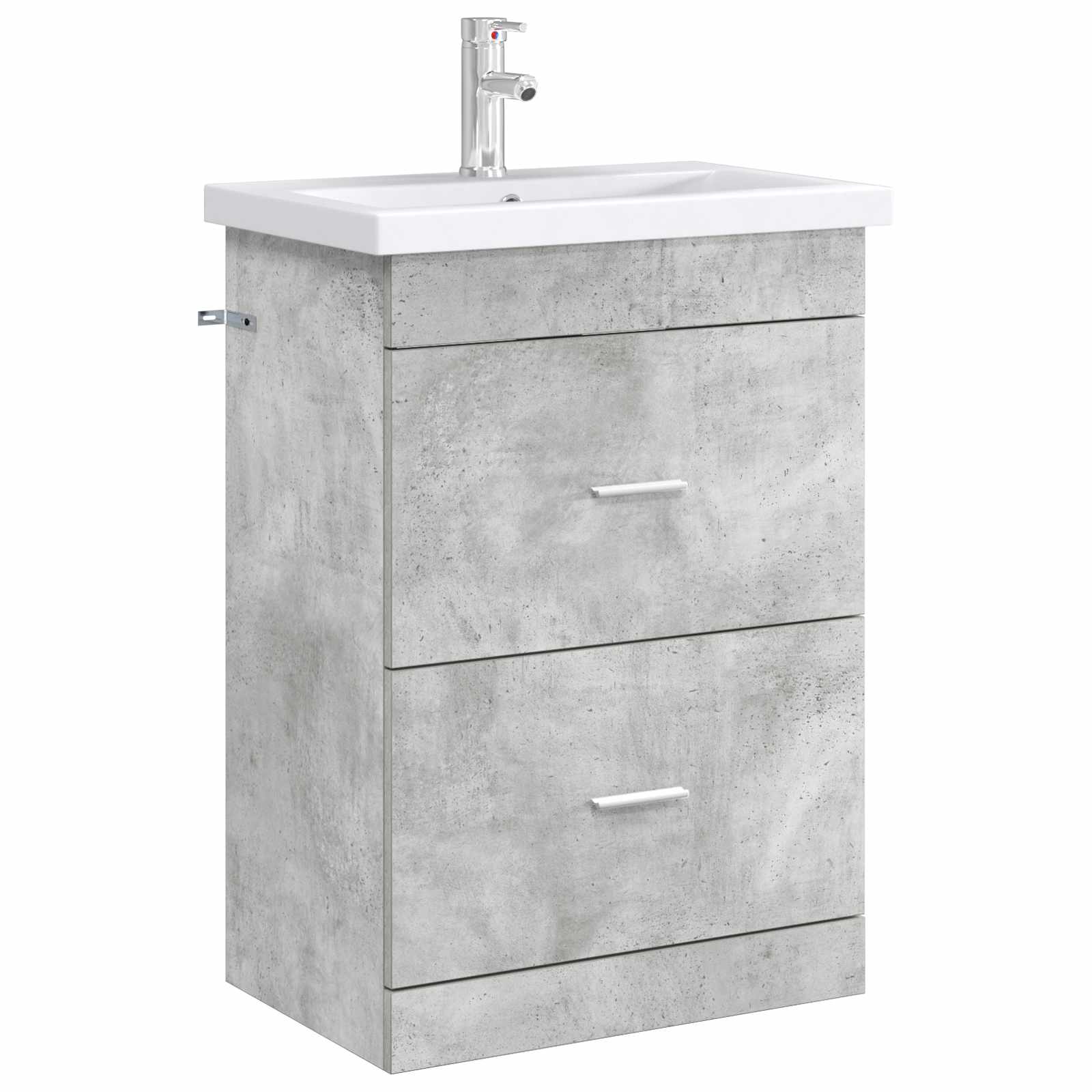 Mobiletto da Bagno Sotto Lavabo Grigio Cemento | homemem39