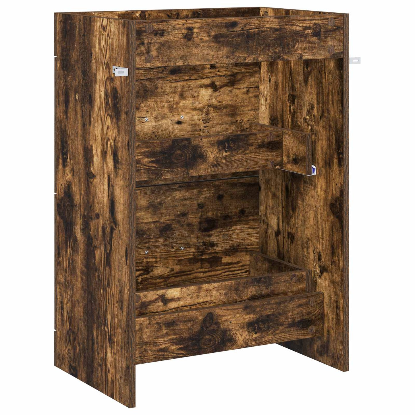 Mobiletto da Bagno Sotto Lavabo Rovere Fumo 56 x 37,5 x 81 cm | homemem39