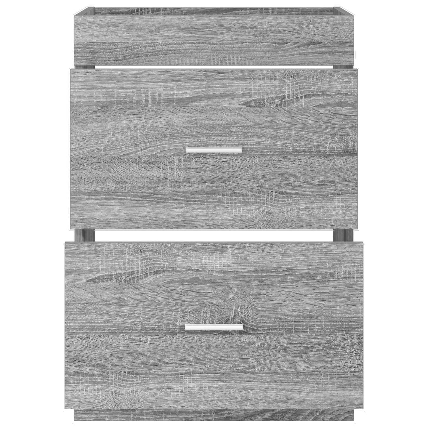 Mobiletto da Bagno Sotto Lavabo Sonoma grigio 56 x 37,5 x 81 cm | homemem39
