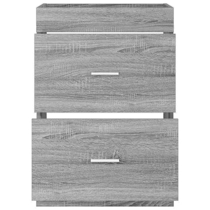 Mobiletto da Bagno Sotto Lavabo Sonoma grigio 56 x 37,5 x 81 cm | homemem39