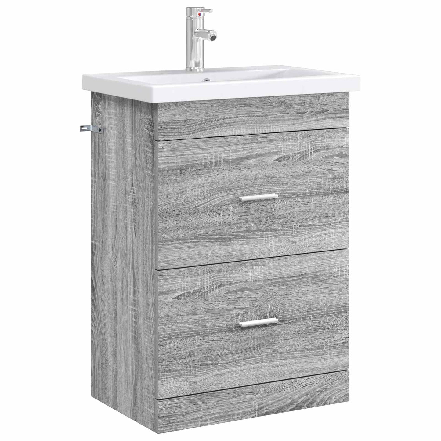 Mobiletto da Bagno Sotto Lavabo Sonoma grigio 56 x 37,5 x 81 cm | homemem39
