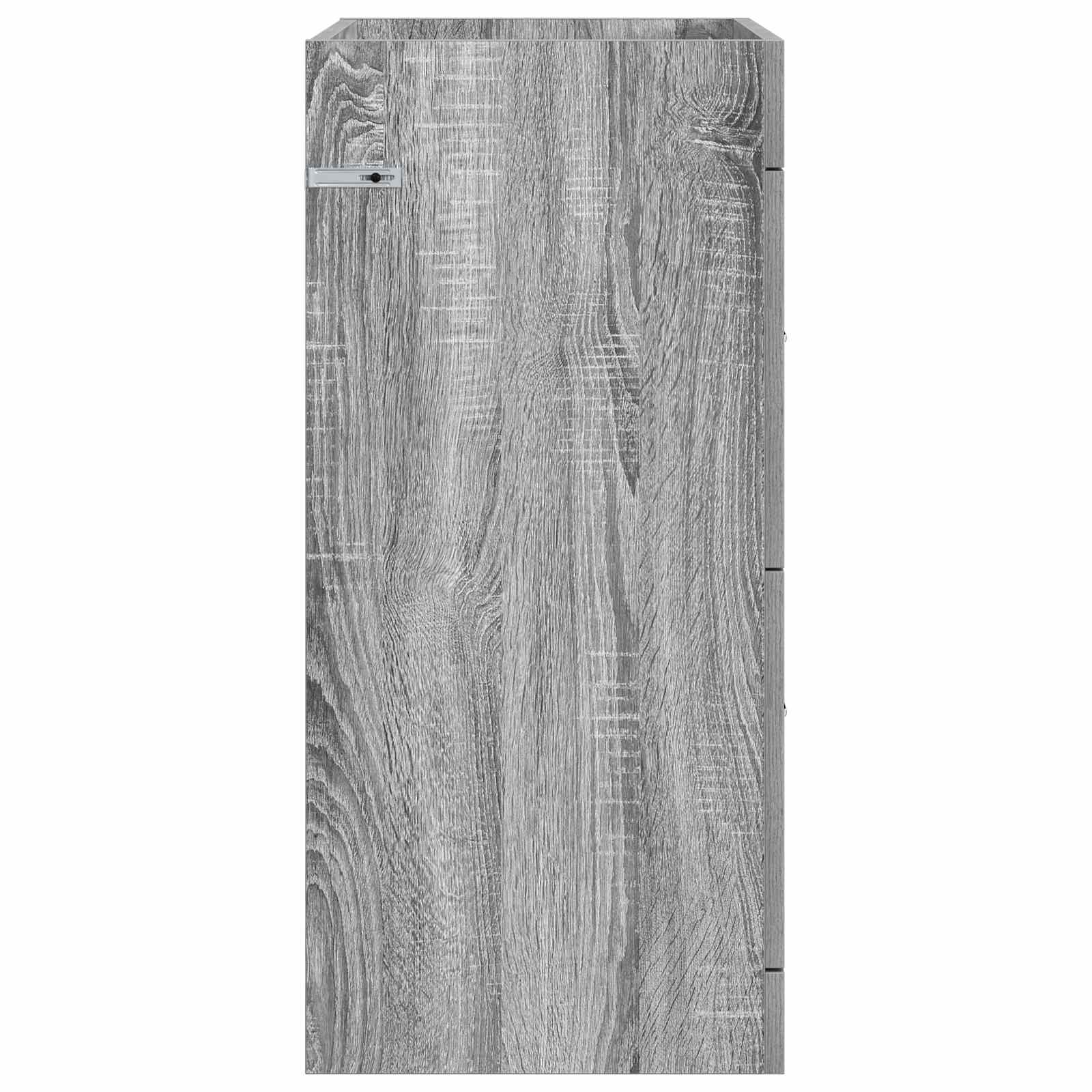 Mobiletto da Bagno Sotto Lavabo Sonoma grigio 56 x 37,5 x 81 cm | homemem39