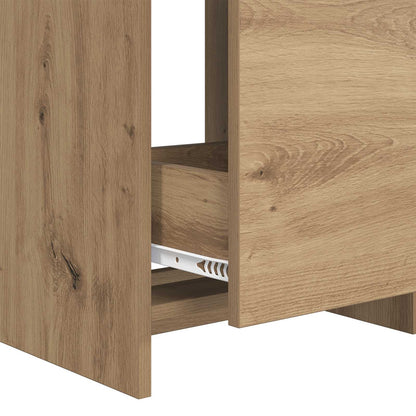 Mobiletto da Bagno Sotto Lavabo Rovere Artigianale | homemem39