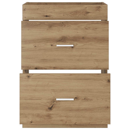 Mobiletto da Bagno Sotto Lavabo Rovere Artigianale | homemem39