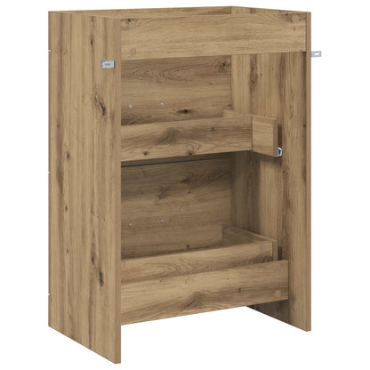 Mobiletto da Bagno Sotto Lavabo Rovere Artigianale | homemem39