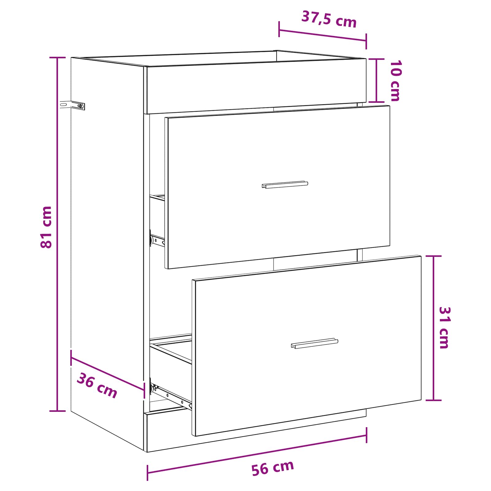Mobiletto da Bagno Sotto Lavabo Rovere Artigianale | homemem39
