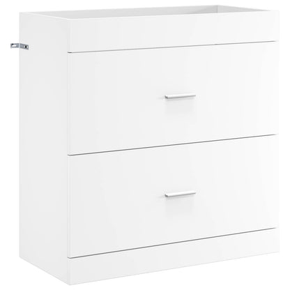 Mobiletto da Bagno Sotto Lavabo Bianco 78,5 x 37,5 x 81 cm | homemem39