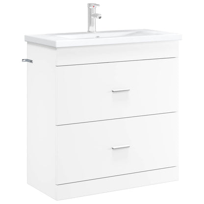 Mobiletto da Bagno Sotto Lavabo Bianco 78,5 x 37,5 x 81 cm | homemem39