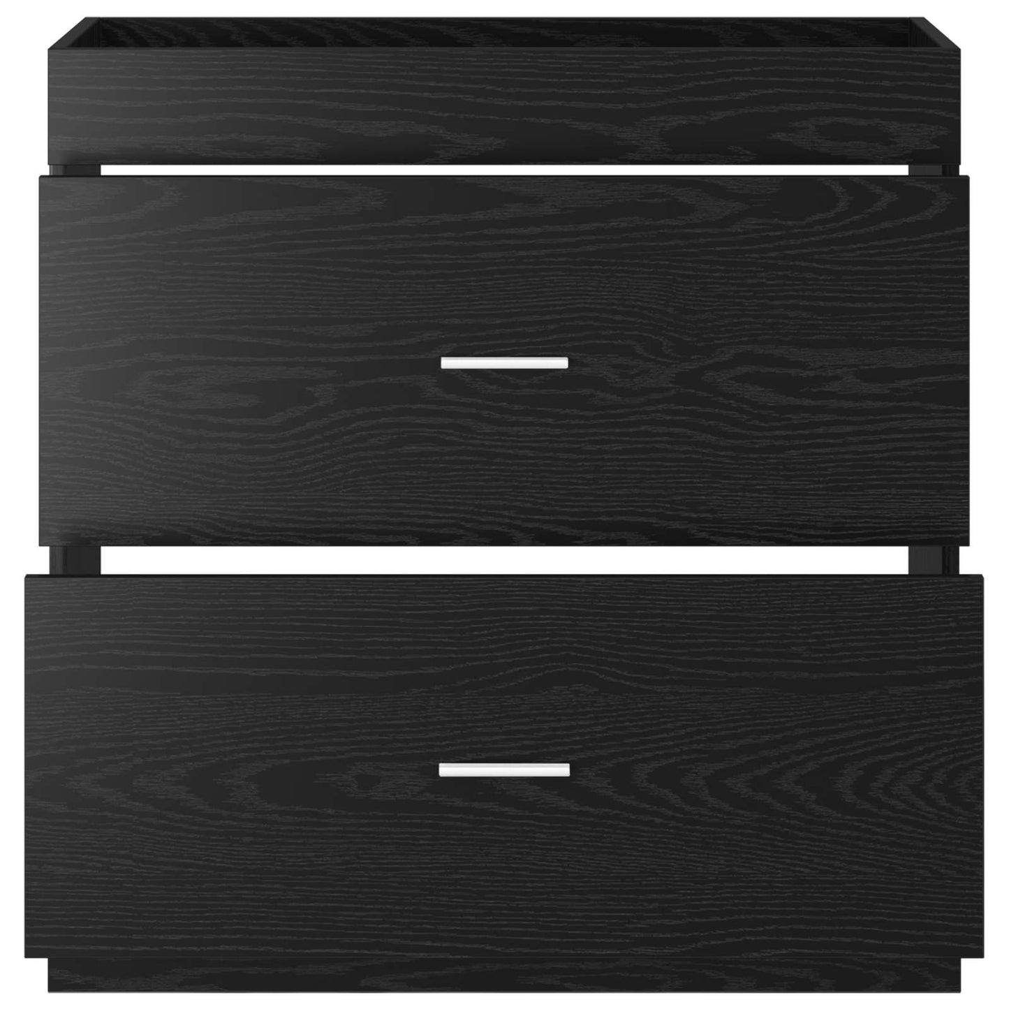 Mobiletto da Bagno Sotto Lavabo Rovere Nero 78,5 x 37,5 x 81 cm | homemem39