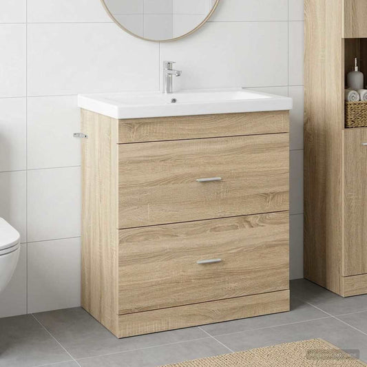 Mobiletto da Bagno Sotto Lavabo Rovere Sonoma | homemem39