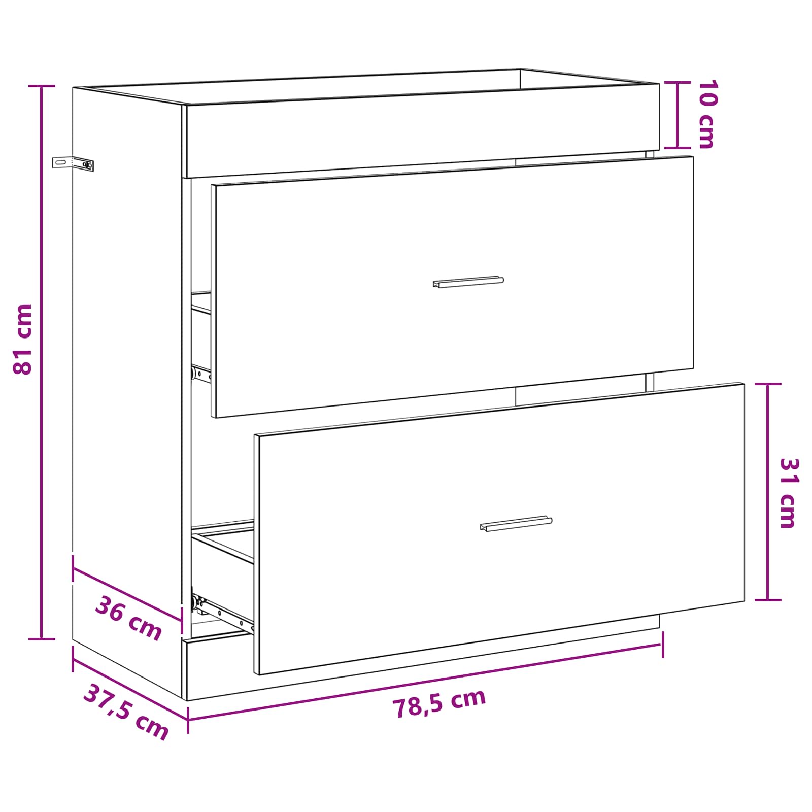 Mobiletto da Bagno Sotto Lavabo Rovere Sonoma | homemem39