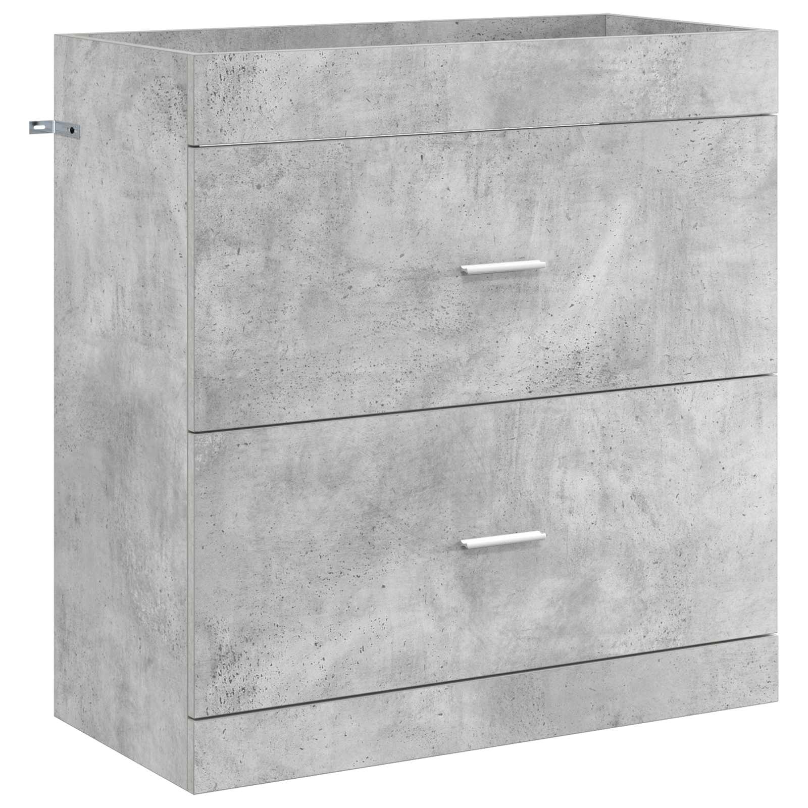 Mobiletto da Bagno Sotto Lavabo Grigio Cemento | homemem39