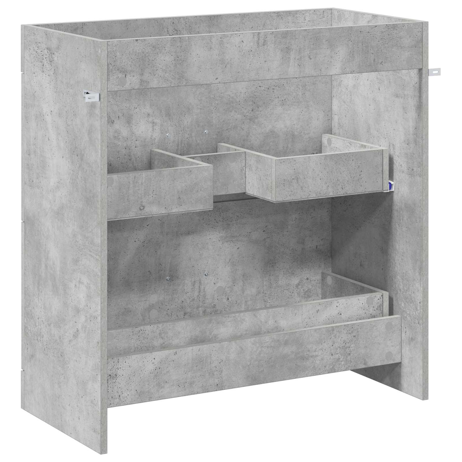 Mobiletto da Bagno Sotto Lavabo Grigio Cemento | homemem39
