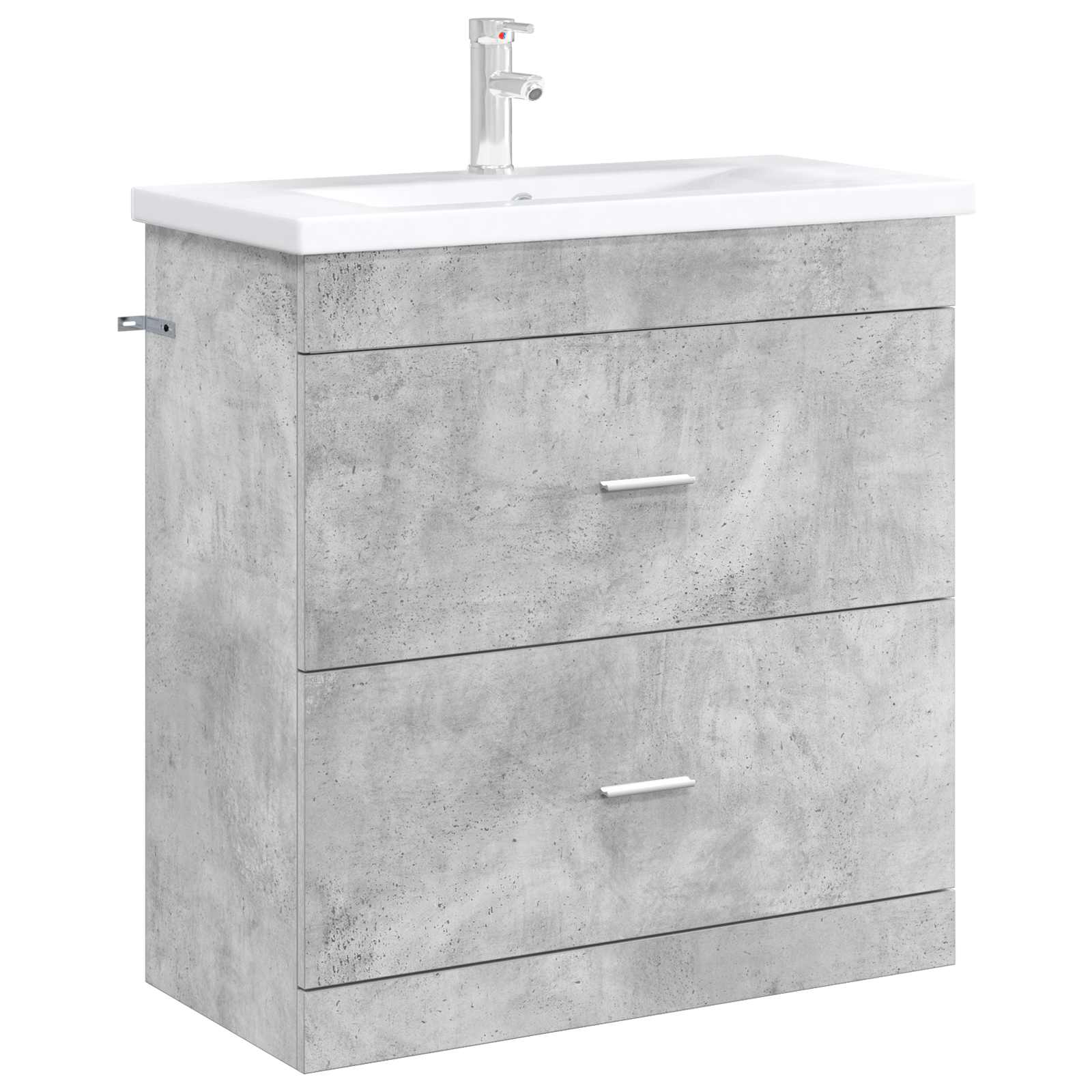 Mobiletto da Bagno Sotto Lavabo Grigio Cemento | homemem39