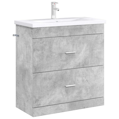 Mobiletto da Bagno Sotto Lavabo Grigio Cemento | homemem39