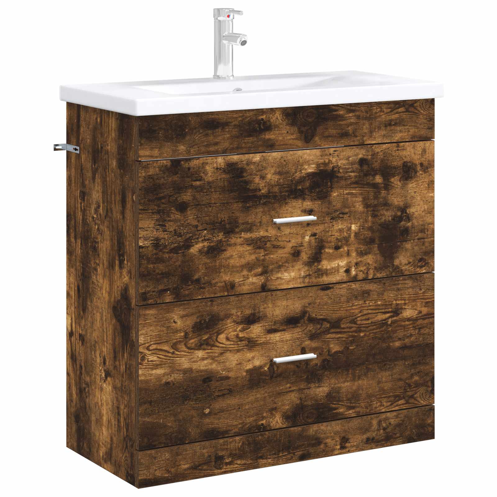 Mobiletto da Bagno Sotto Lavabo Rovere Fumo 78,5 x 37,5 x 81 cm | homemem39