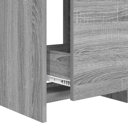 Mobiletto da Bagno Sotto Lavabo Sonoma grigio | homemem39