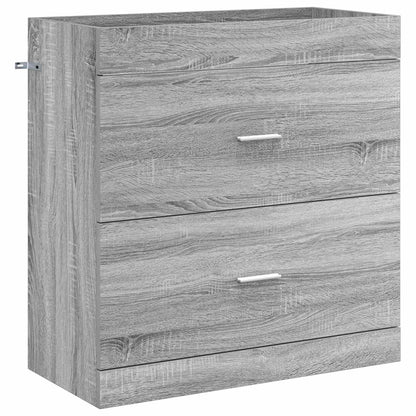 Mobiletto da Bagno Sotto Lavabo Sonoma grigio | homemem39
