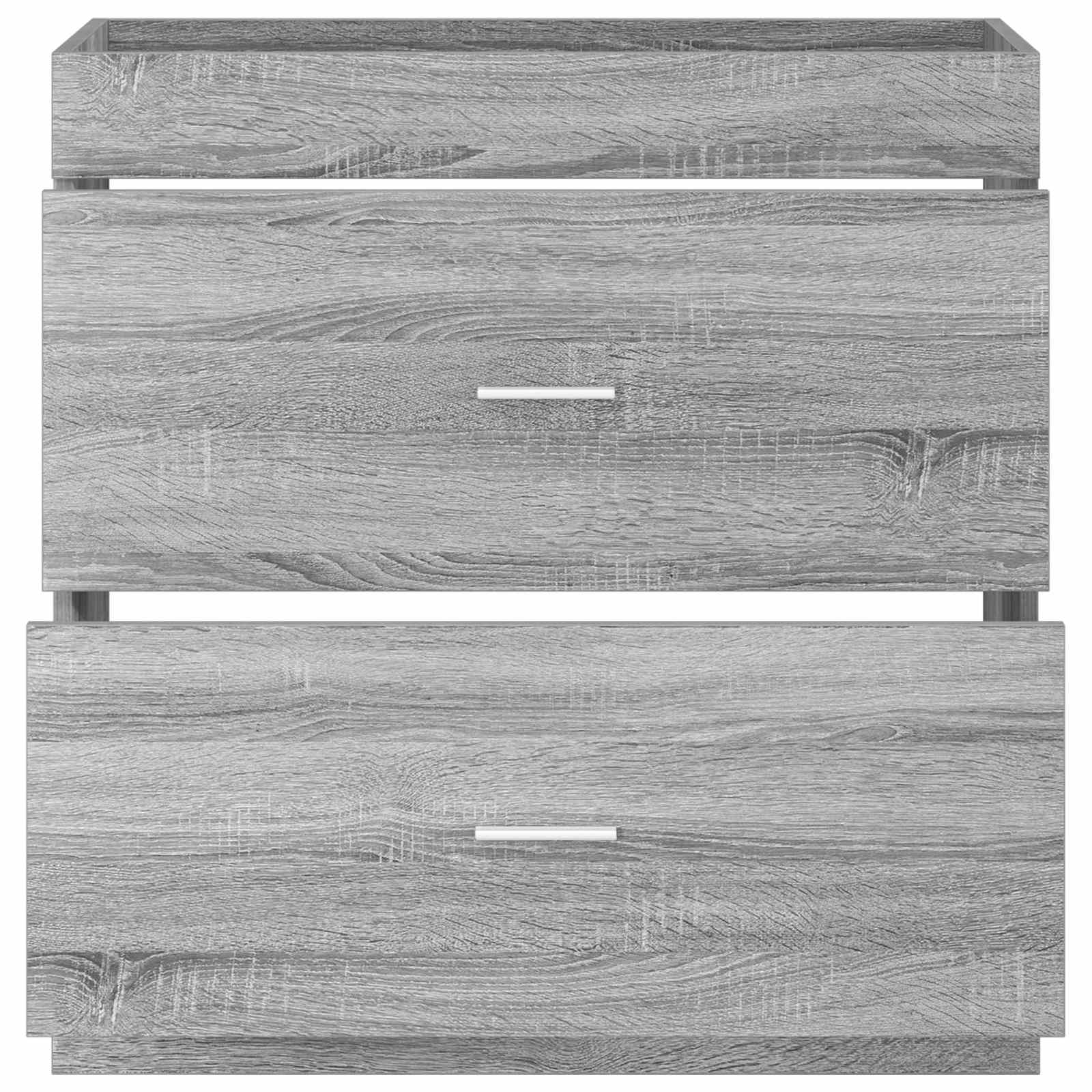 Mobiletto da Bagno Sotto Lavabo Sonoma grigio | homemem39