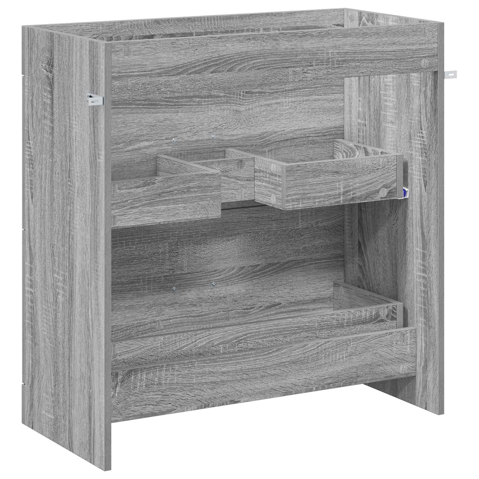 Mobiletto da Bagno Sotto Lavabo Sonoma grigio | homemem39