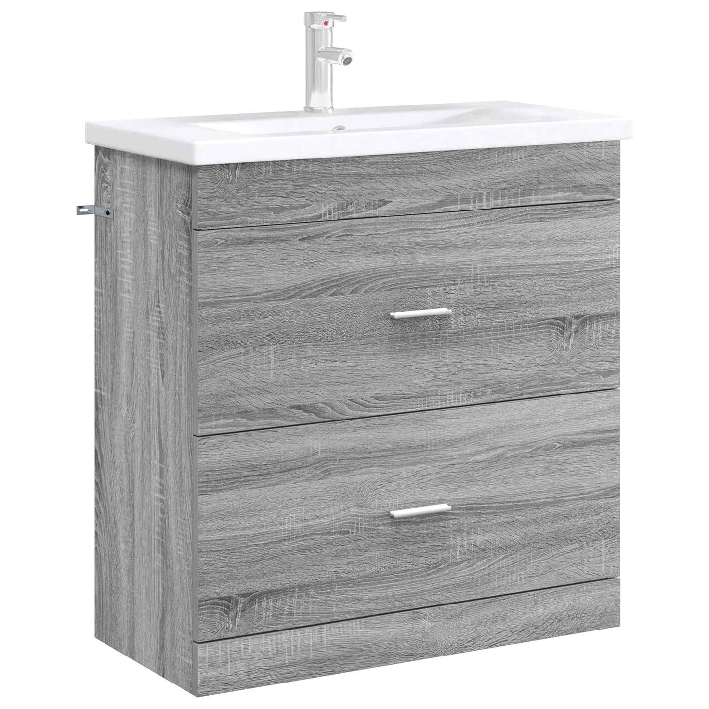 Mobiletto da Bagno Sotto Lavabo Sonoma grigio | homemem39