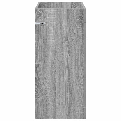 Mobiletto da Bagno Sotto Lavabo Sonoma grigio | homemem39