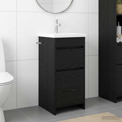 Mobile da bagno con lavabo Rovere Nero 42 x 40 x 84,5 cm | homemem39