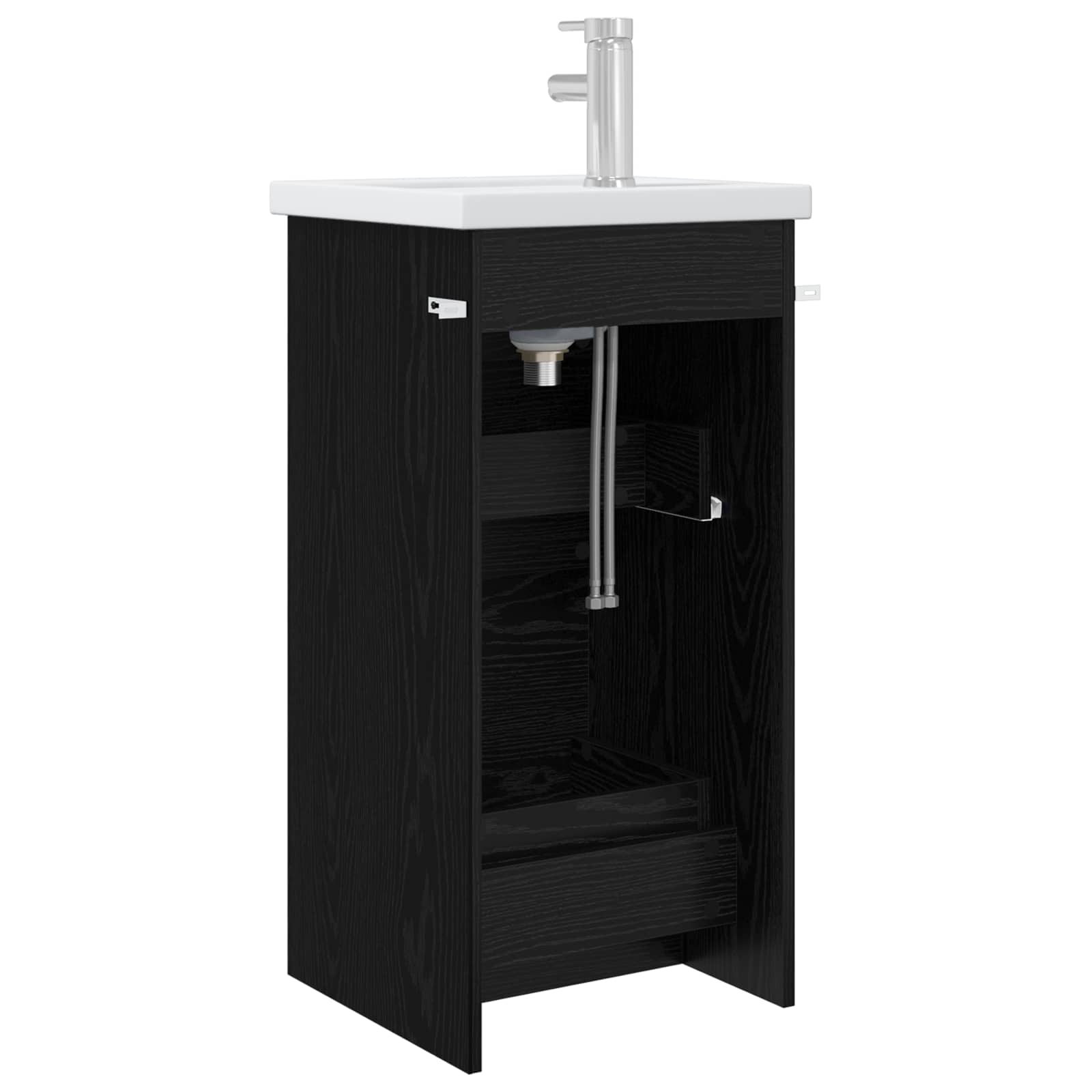 Mobile da bagno con lavabo Rovere Nero 42 x 40 x 84,5 cm | homemem39
