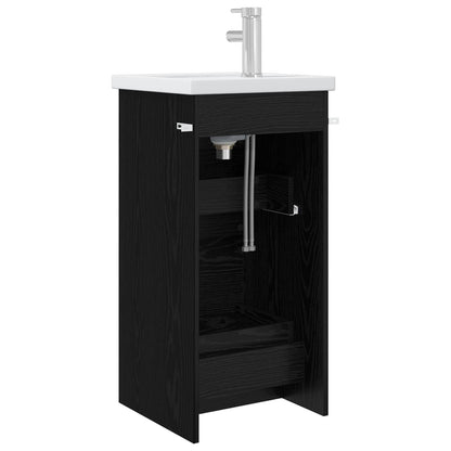 Mobile da bagno con lavabo Rovere Nero 42 x 40 x 84,5 cm | homemem39
